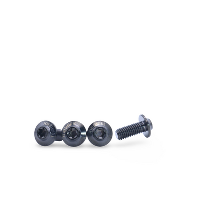 Framesandgear black titanium bottle cage bolts for cycling