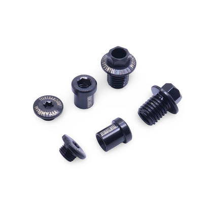 Framesandgear black titanium bolts for Shimano R9270 calipers and cockpit