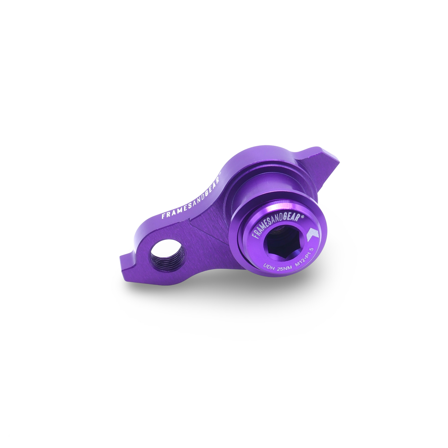 Framesandgear purple derailleur hanger for SRAM UDH-compatible bikes