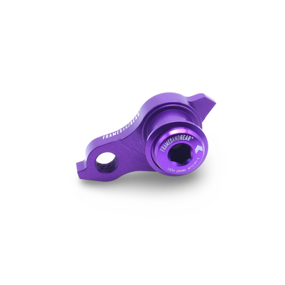 Framesandgear purple derailleur hanger for SRAM UDH-compatible bikes