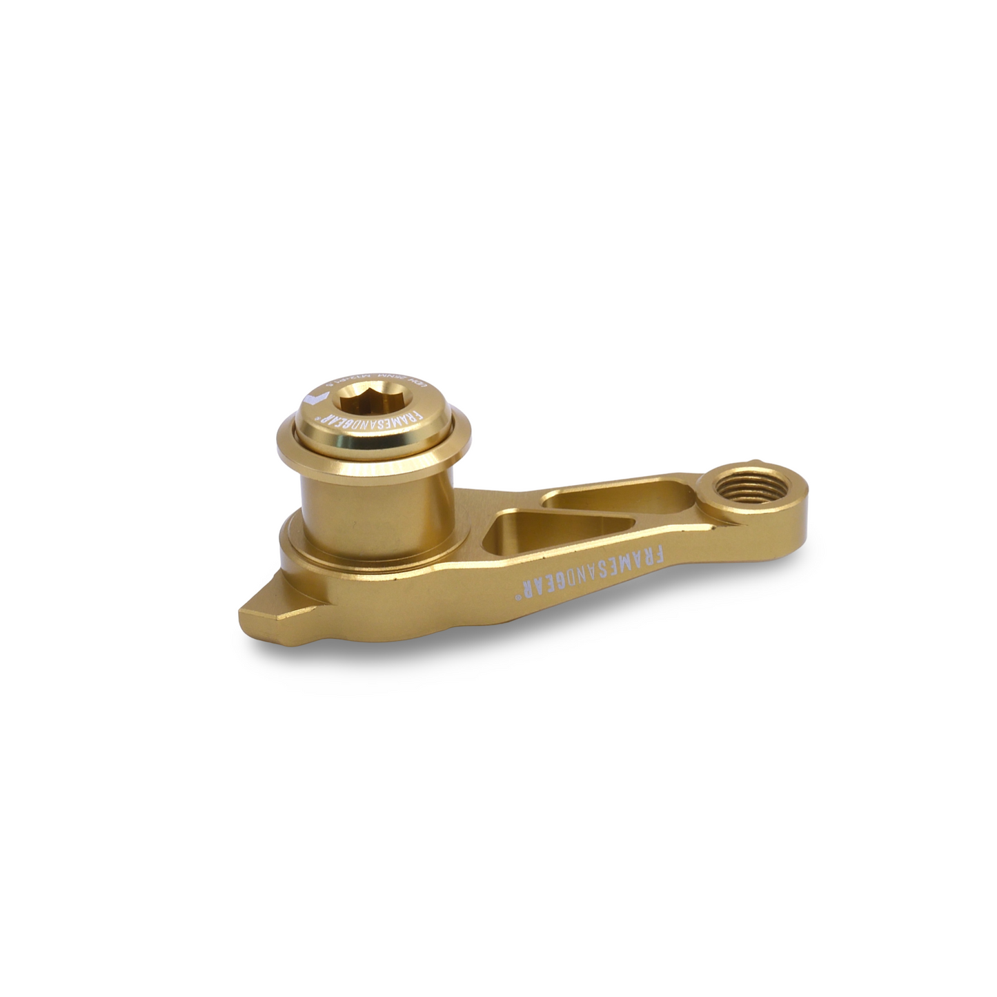 Framesandgear gold derailleur hanger for UDH system with Shimano compatibility