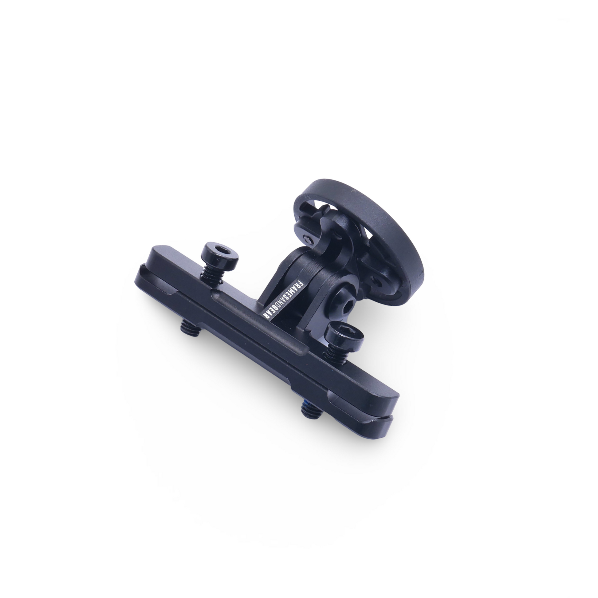 Garmin mount for GoPro-compatible saddle rails