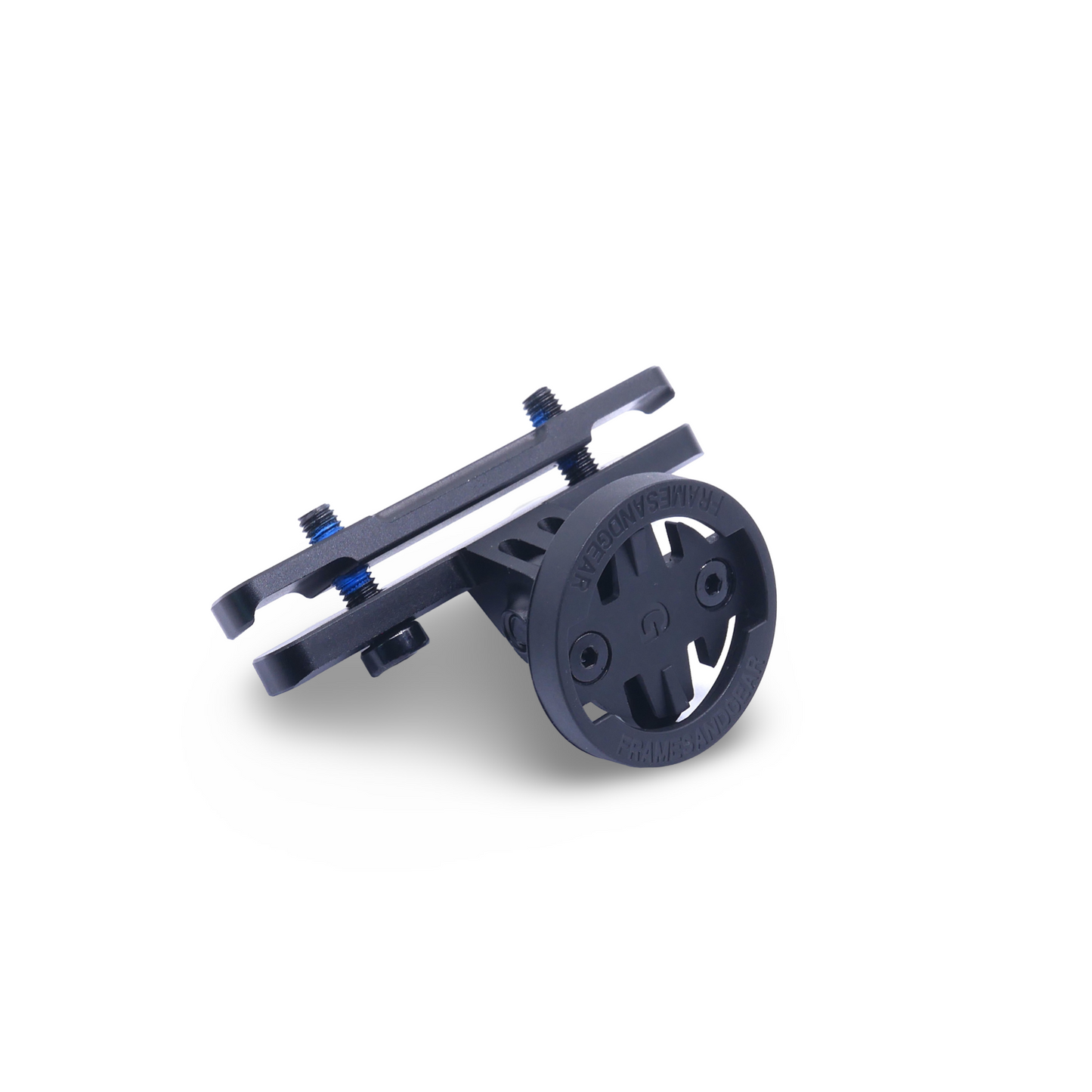 Garmin mount with easy insert for saddle rail integration