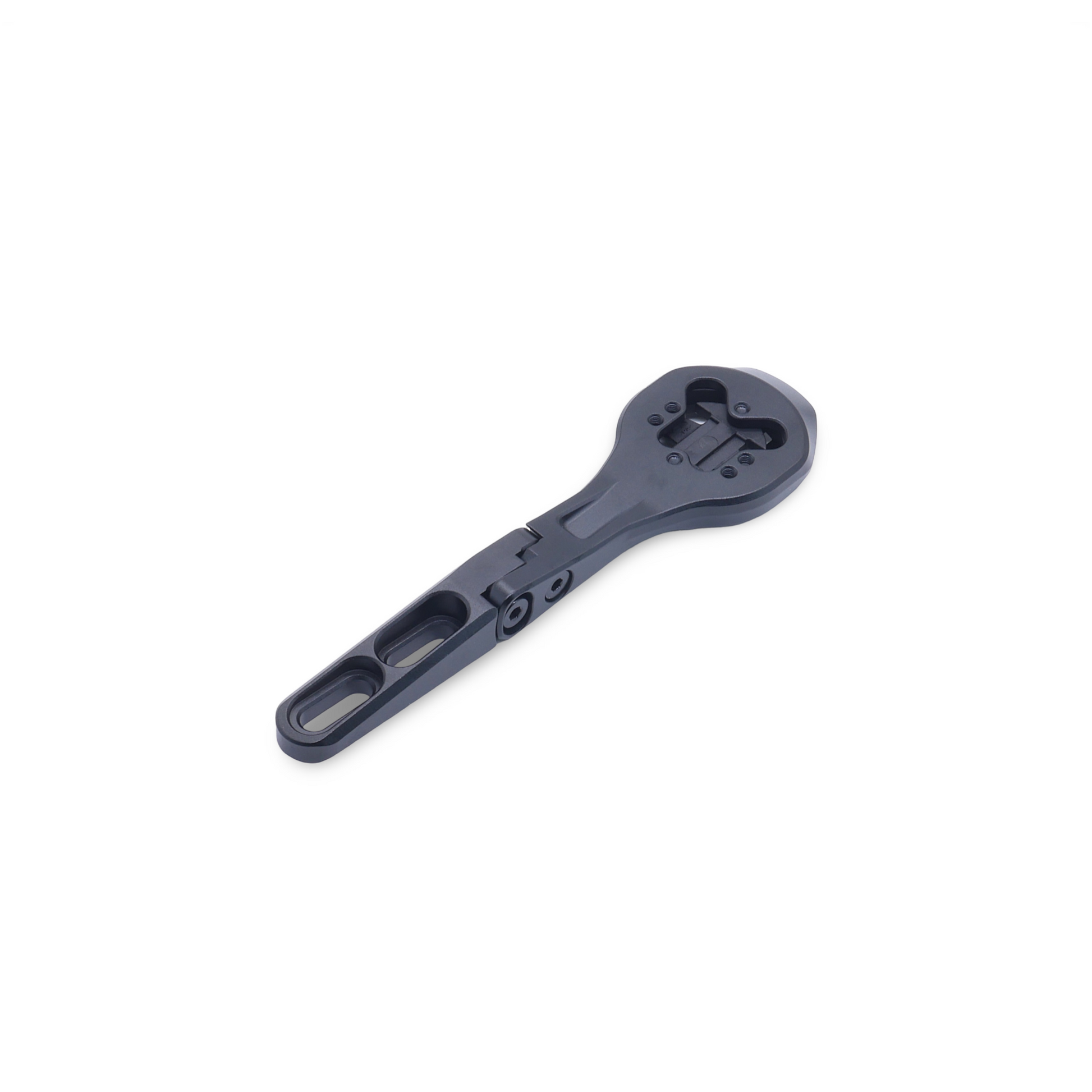 Integrated bar cycling computer bracket with GoPro mount option"