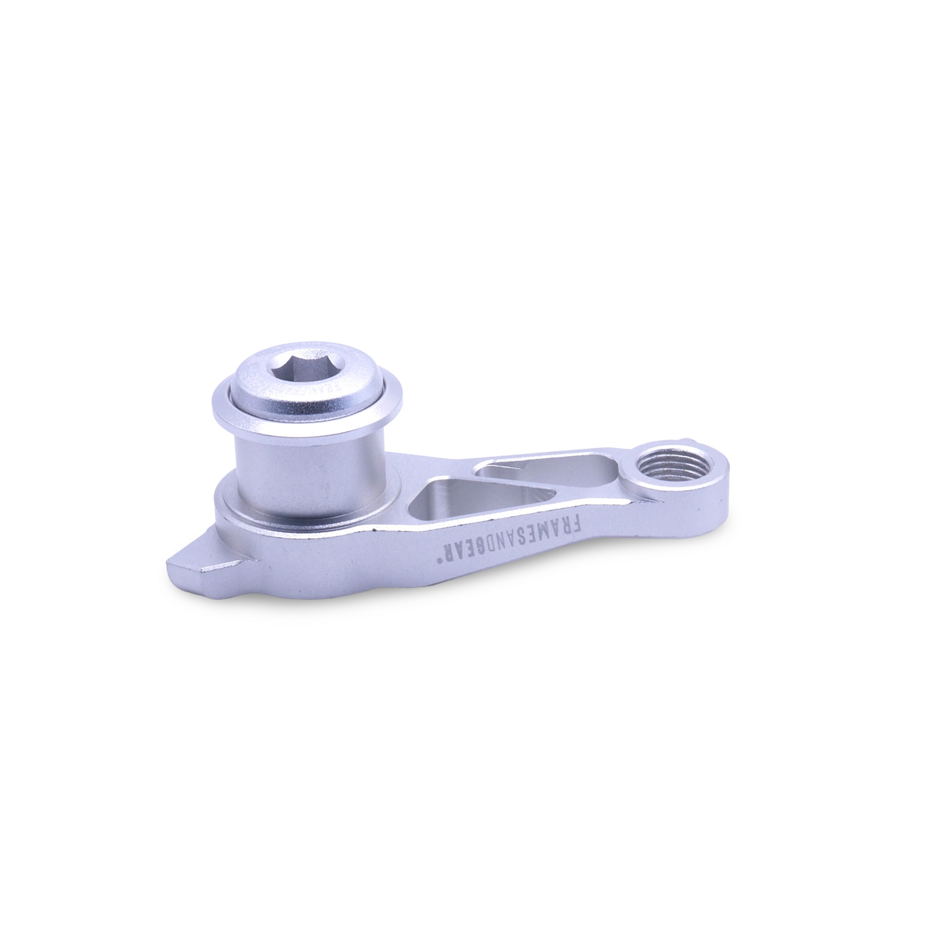 Replacement UDH dropout hanger in silver for Trek, Colnago, and gravel bikes