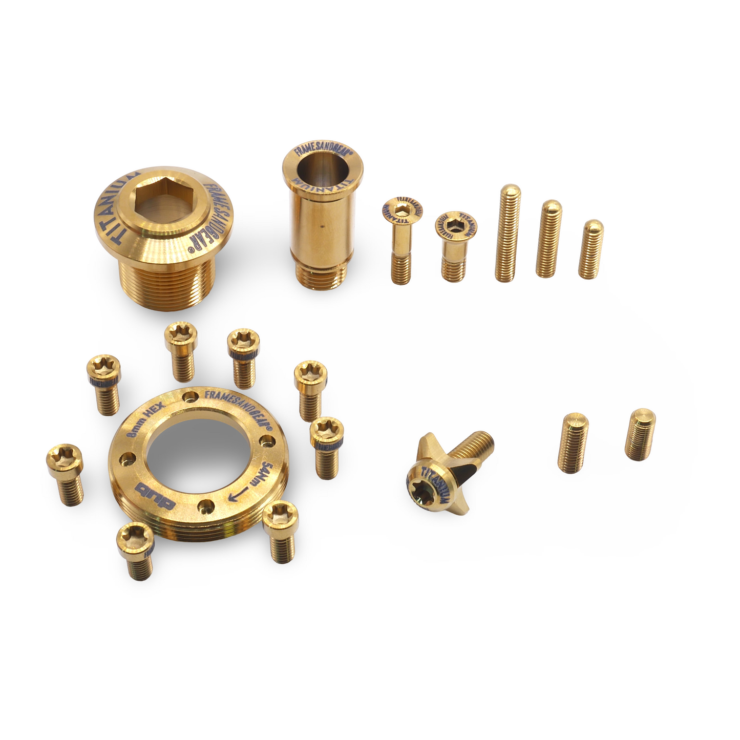 Framesandgear gold titanium bolt kit for SRAM RED AXS group