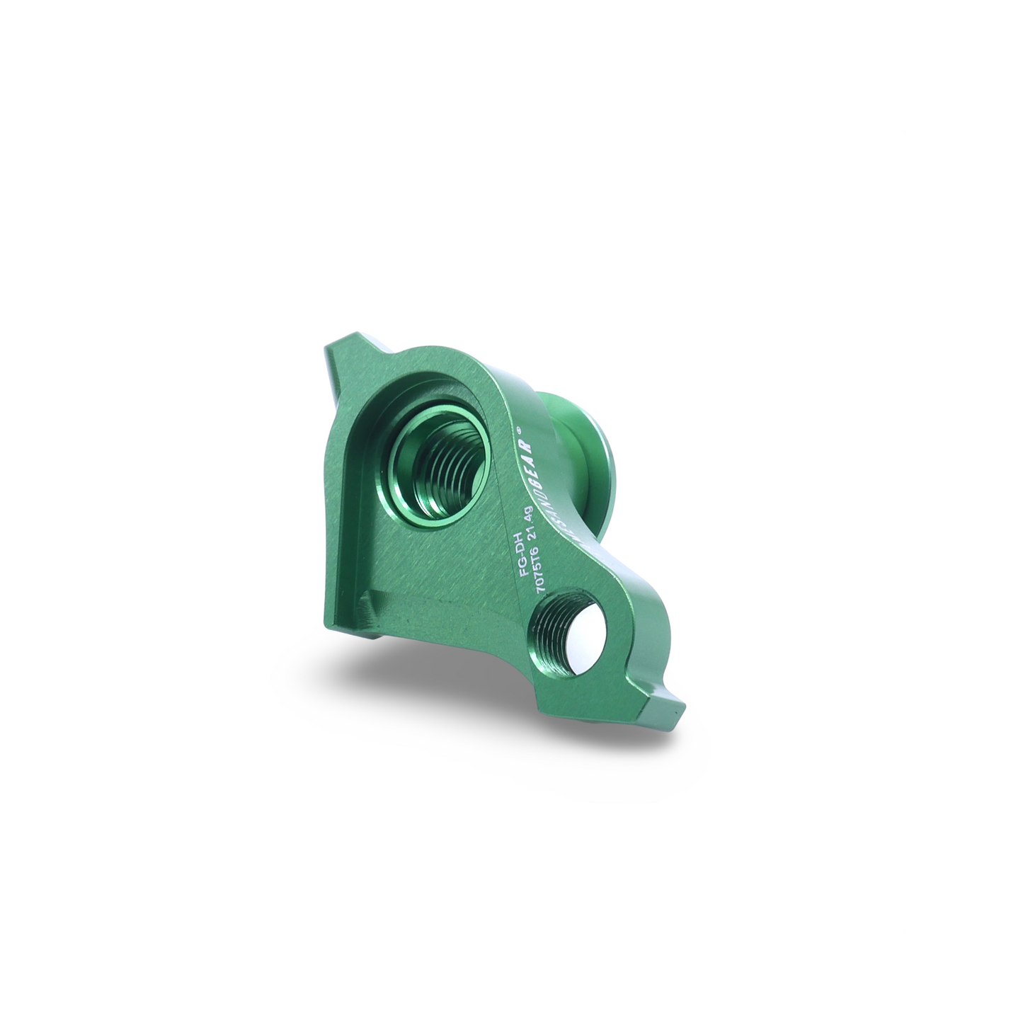 UDH replacement derailleur hanger in green for SRAM drivetrain