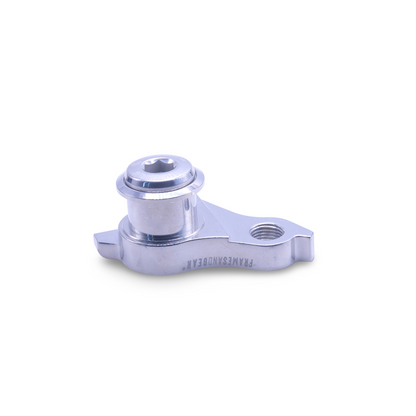 UDH replacement derailleur hanger in silver for SRAM drivetrain